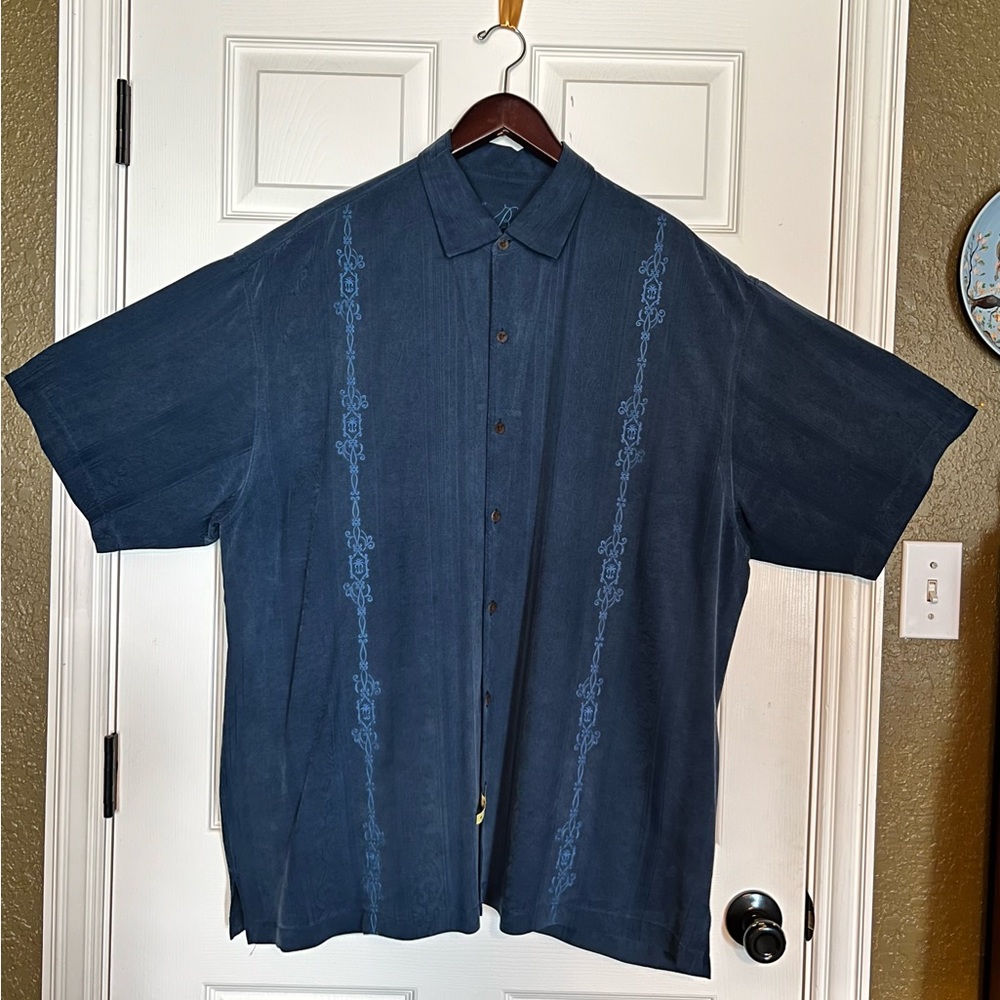 Tommy Bahama Men’s 100% Silk Camp Shirt XXL